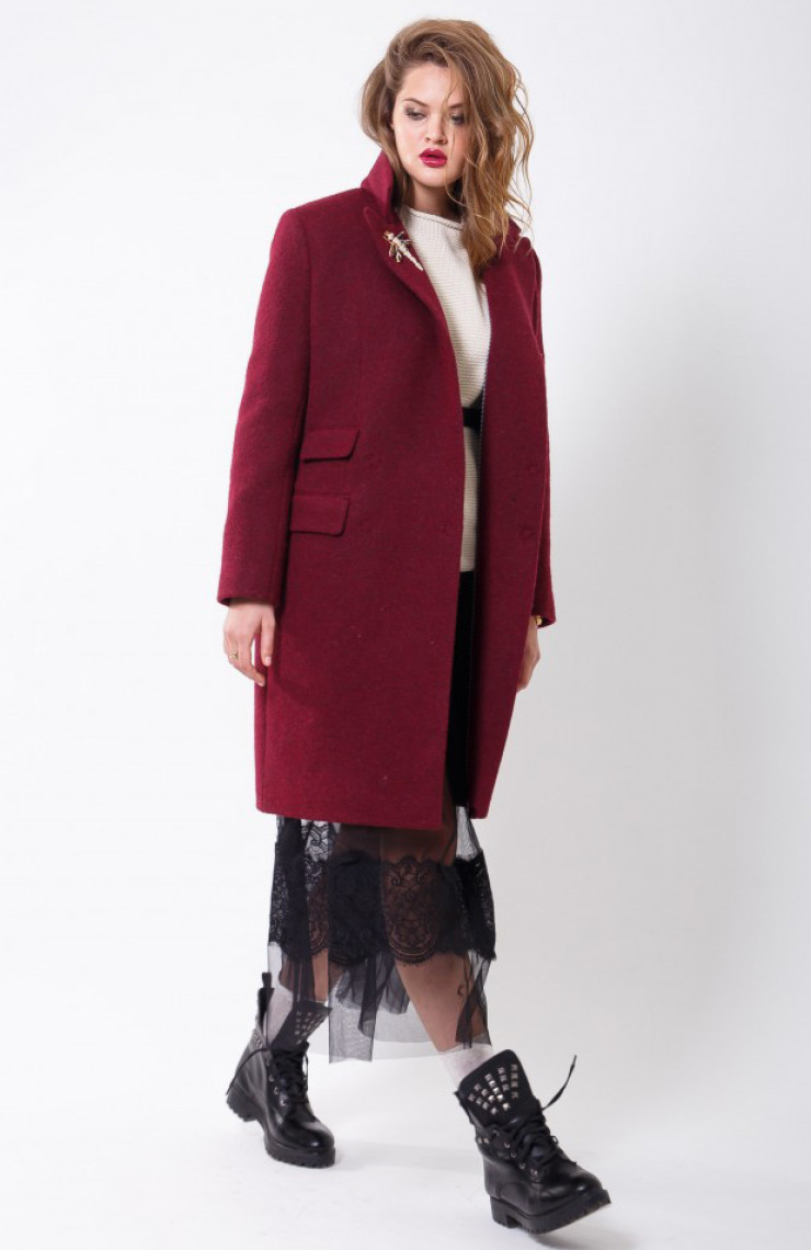 Пальто 2-470L Сангрия