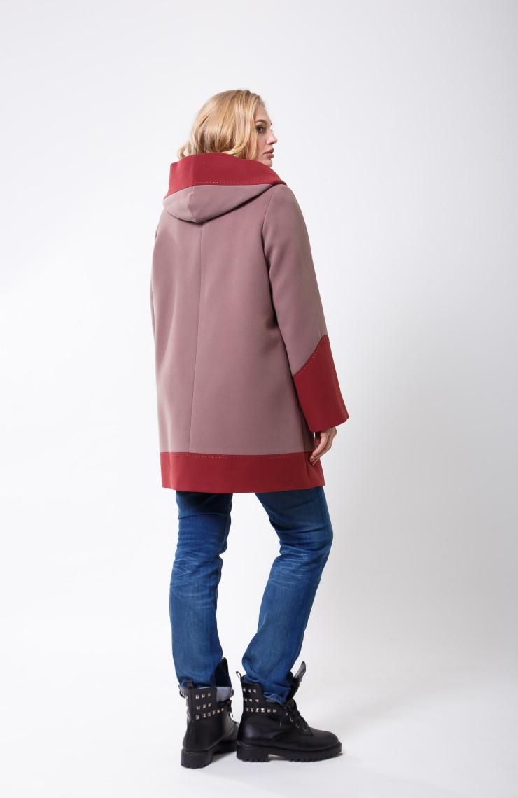 Пальто 2-540/9 Дымчато бежевый