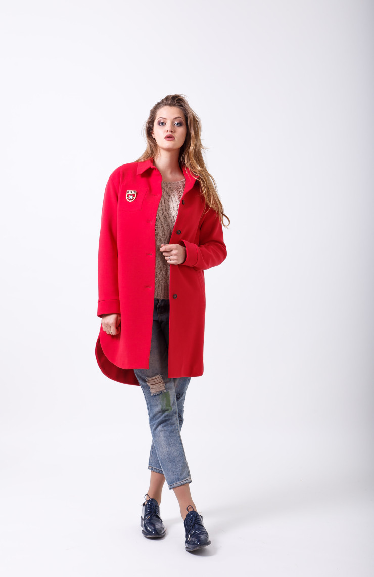 Пальто 2-495/9 Пурпурный