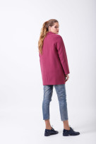 Пальто 2-486/9 Малиновый мусс