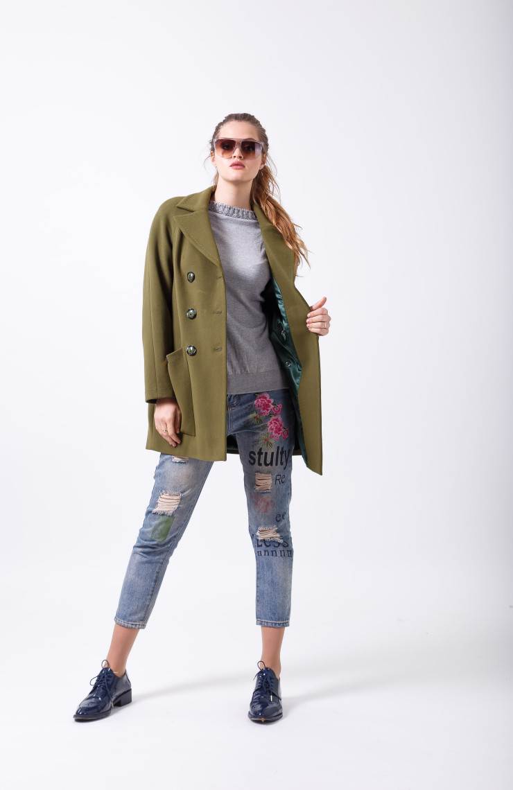 Пальто 2-486/9 Осенний лес