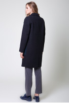 Пальто 2-591 Графит + темн. волна