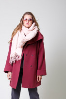 Пальто 2-558/9 Гранатовое вино
