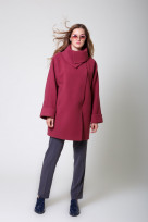 Пальто 2-558/9 Гранатовое вино