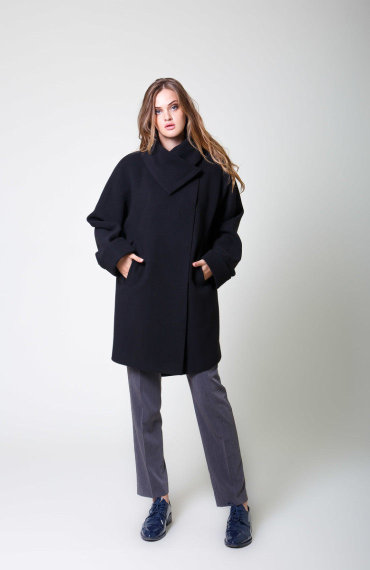 Пальто 2-558/9 Черный