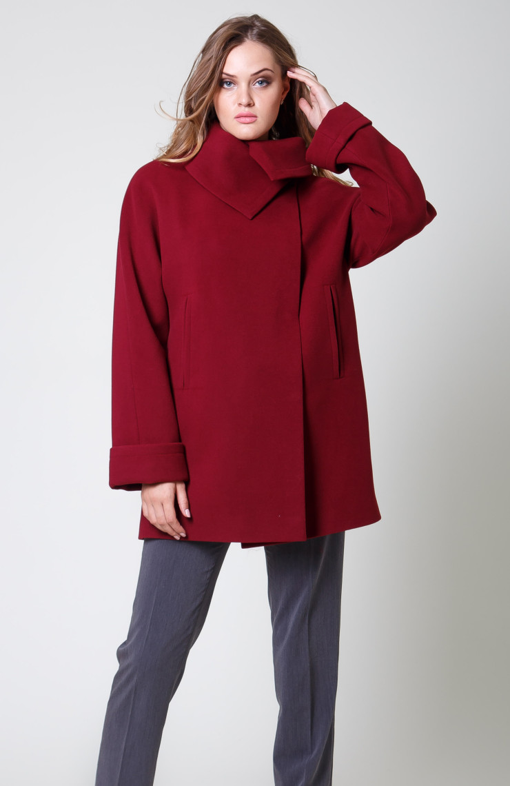 Пальто 2-558/9 Спелая вишня