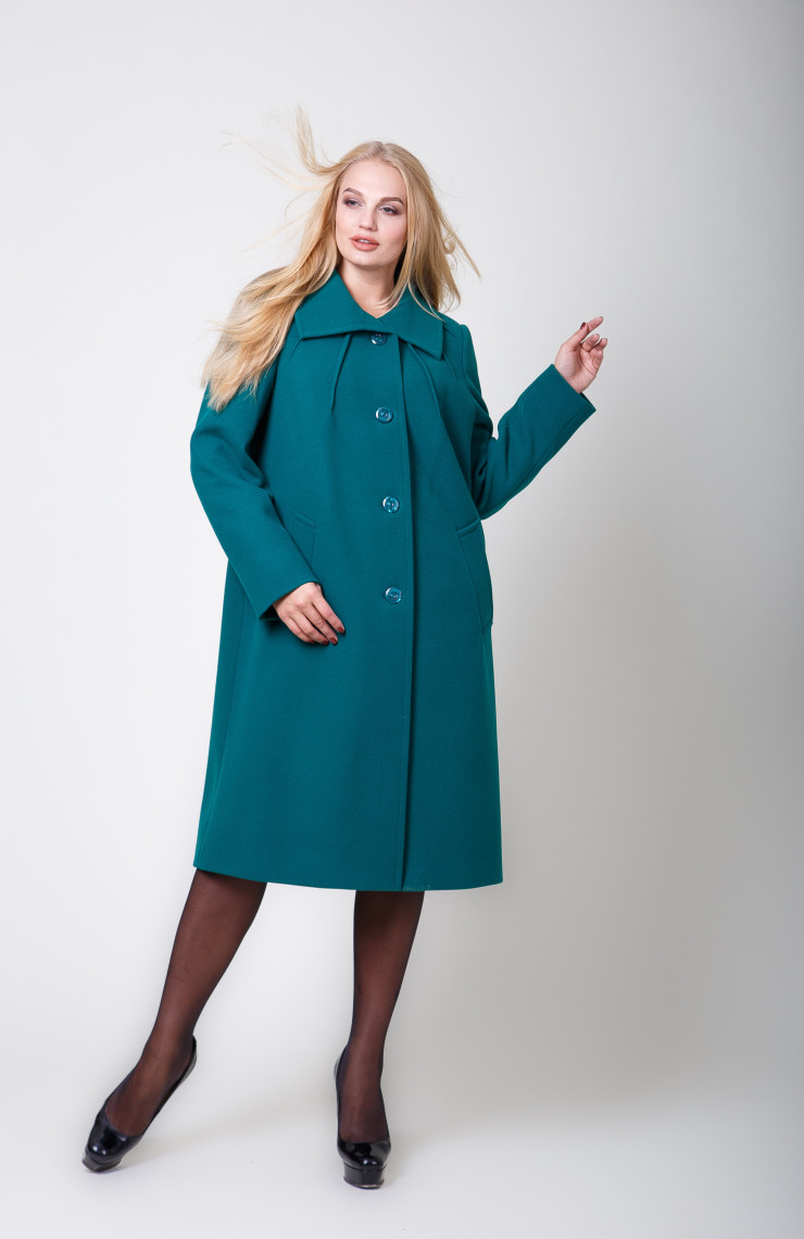 Пальто 2-563/9 Изумрудный
