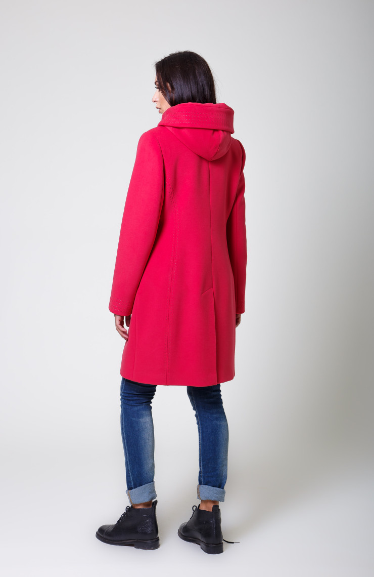 Пальто 2-549/9 Красный закат