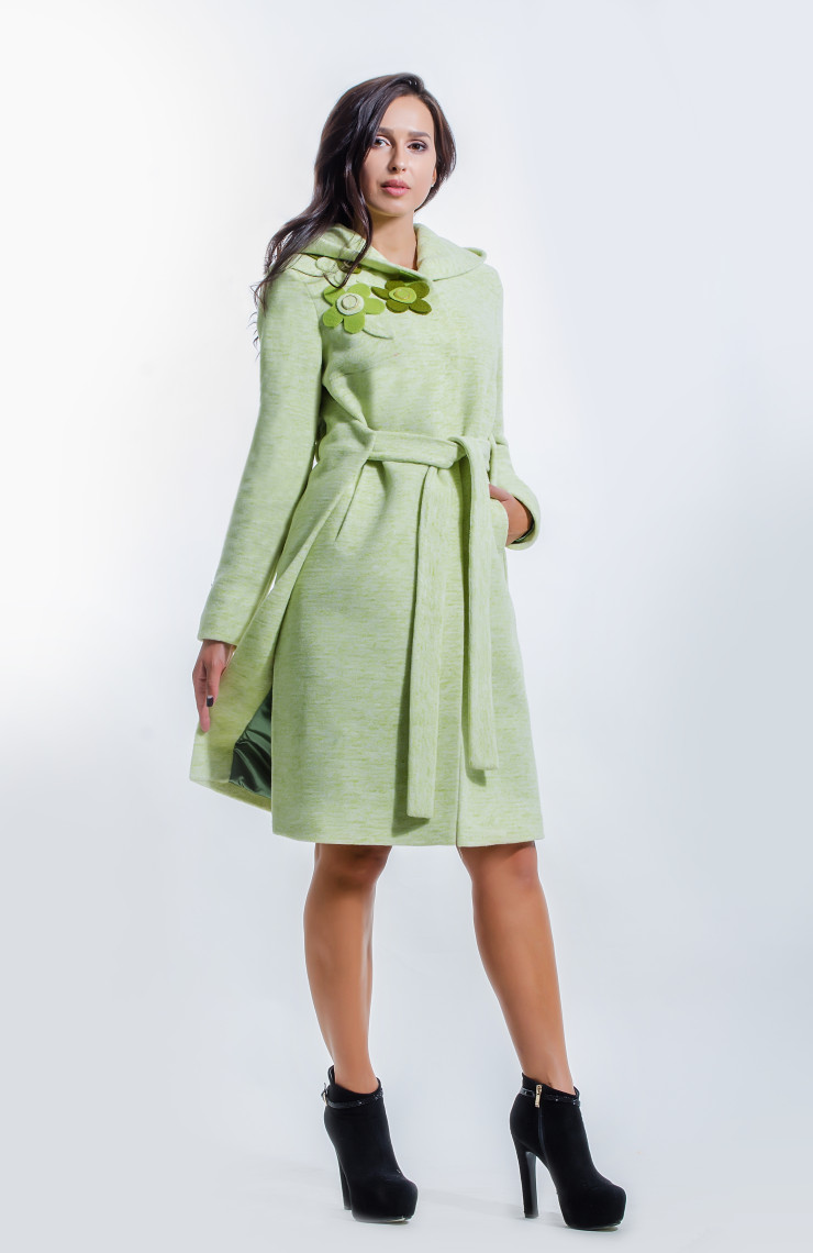 Пальто 2-494L Салатовый
