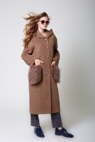 Пальто 1-115IT Молочный шоколад