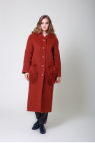 Пальто 1-115IT Красное дерево
