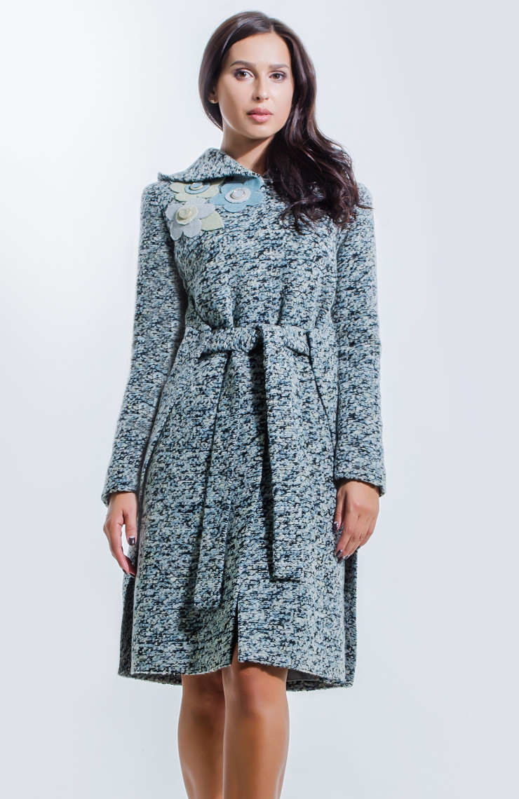 Пальто 2-494L Оливковый