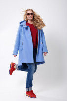 Пальто 2-581 Небесно-голубой