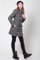 Пальто 1-028/9 Зеленый чай