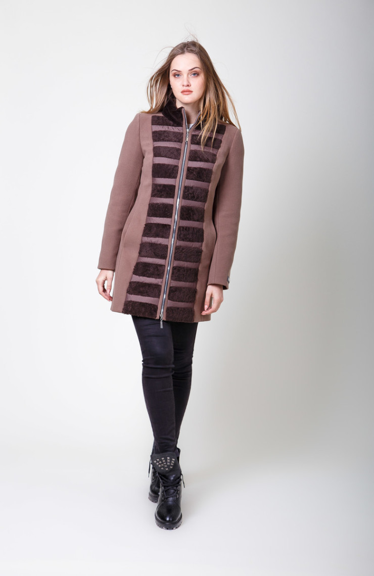 Пальто 1-028/9 Шоколад