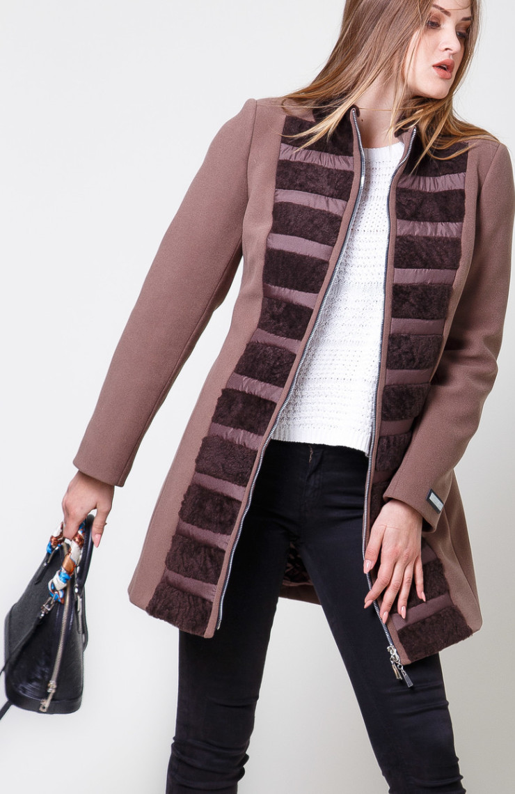 Пальто 1-028/9 Шоколад