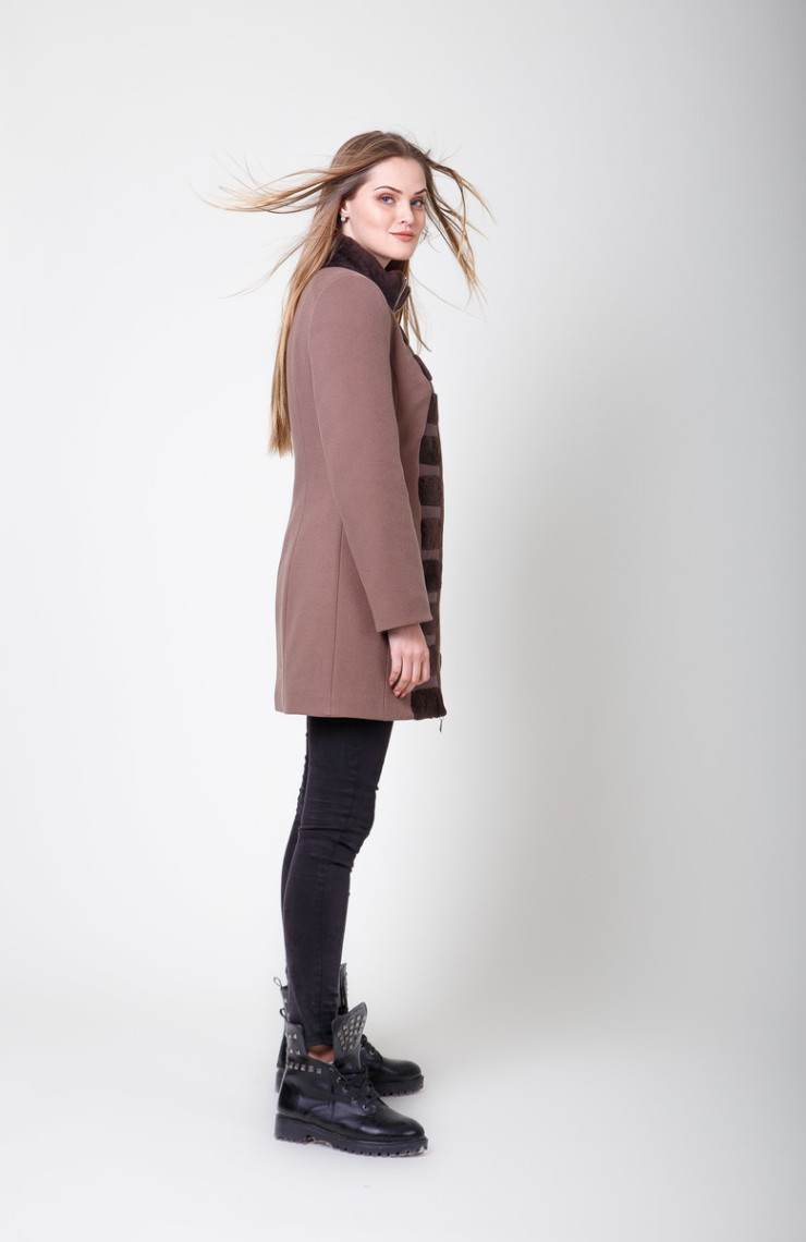 Пальто 1-028/9 Шоколад