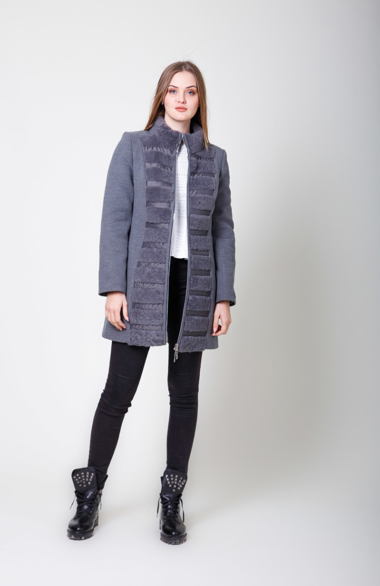 Пальто 1-028/9 Антрацит