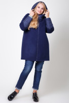 Пальто 2-566IT Темно-синий