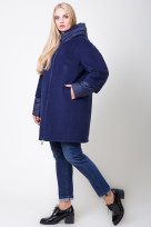 Пальто 2-566IT Темно-синий
