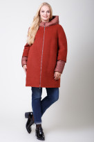Пальто 2-566IT Красное дерево