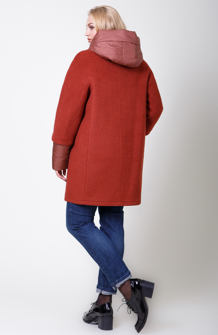Пальто 2-566IT Красное дерево