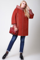 Пальто 2-566IT Красное дерево