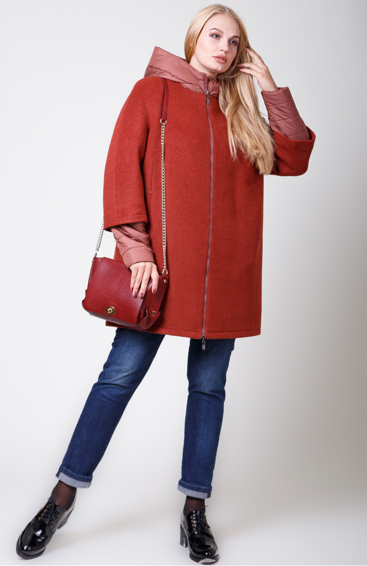 Пальто 2-566IT Красное дерево