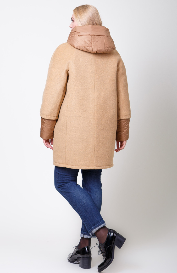 Пальто 2-566IT Кэмэл