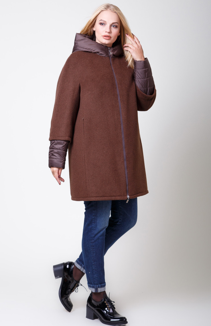 Пальто 2-566IT Шоколад