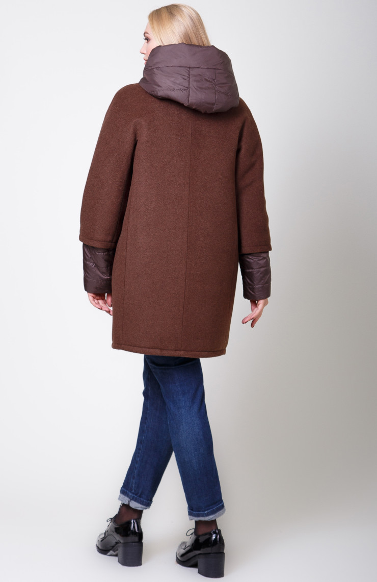 Пальто 2-566IT Шоколад