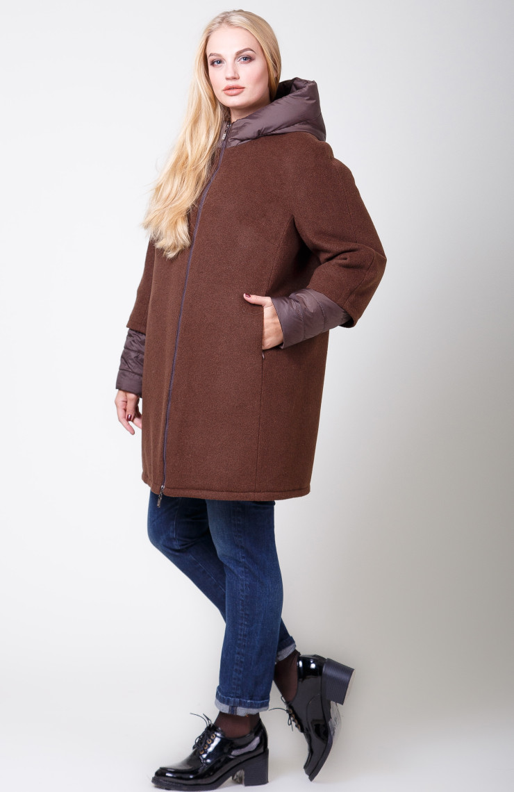 Пальто 2-566IT Шоколад