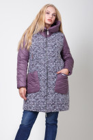 Пальто 2-574 Дымчато сиреневый