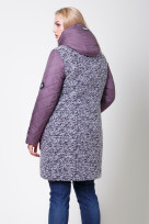 Пальто 2-574 Дымчато сиреневый