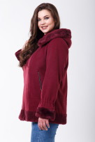 Пальто 1-107 Малиновый