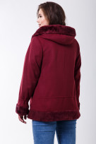 Пальто 1-107 Малиновый