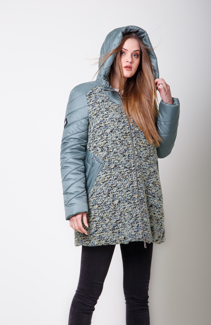 Пальто 2-573 Оливковый