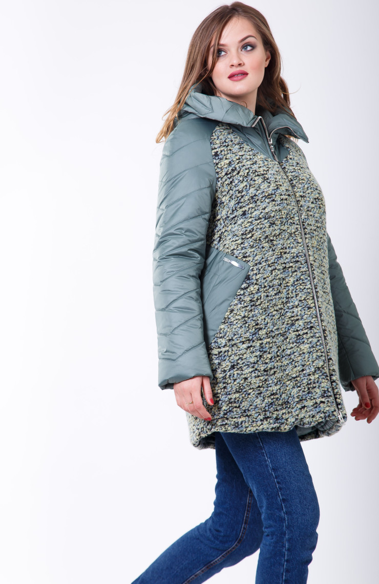 Пальто 2-573 Оливковый