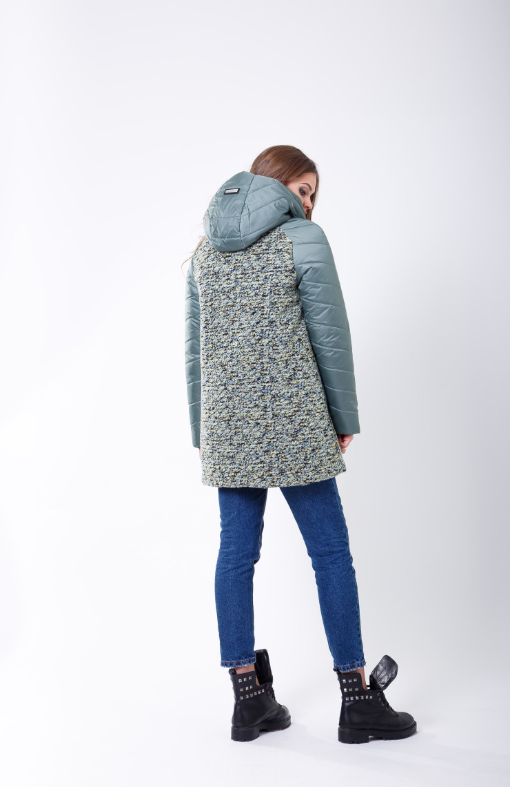 Пальто 2-573 Оливковый