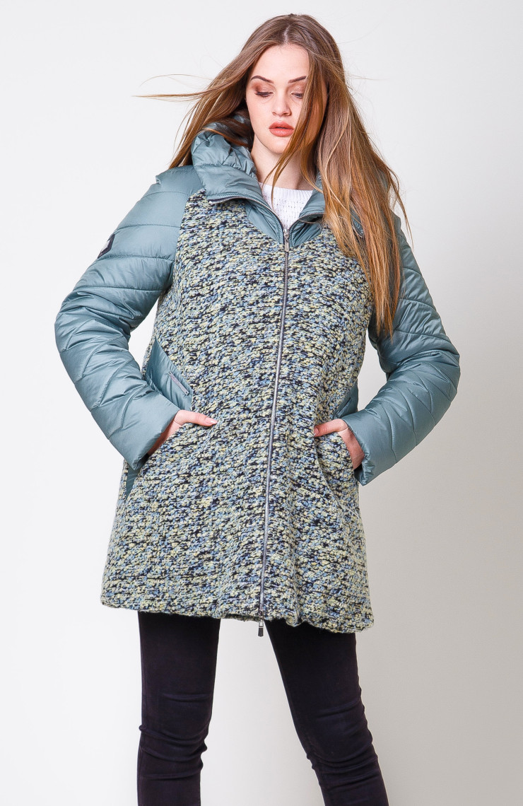 Пальто 2-573 Оливковый