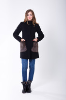 Пальто 1-066/9 Черный