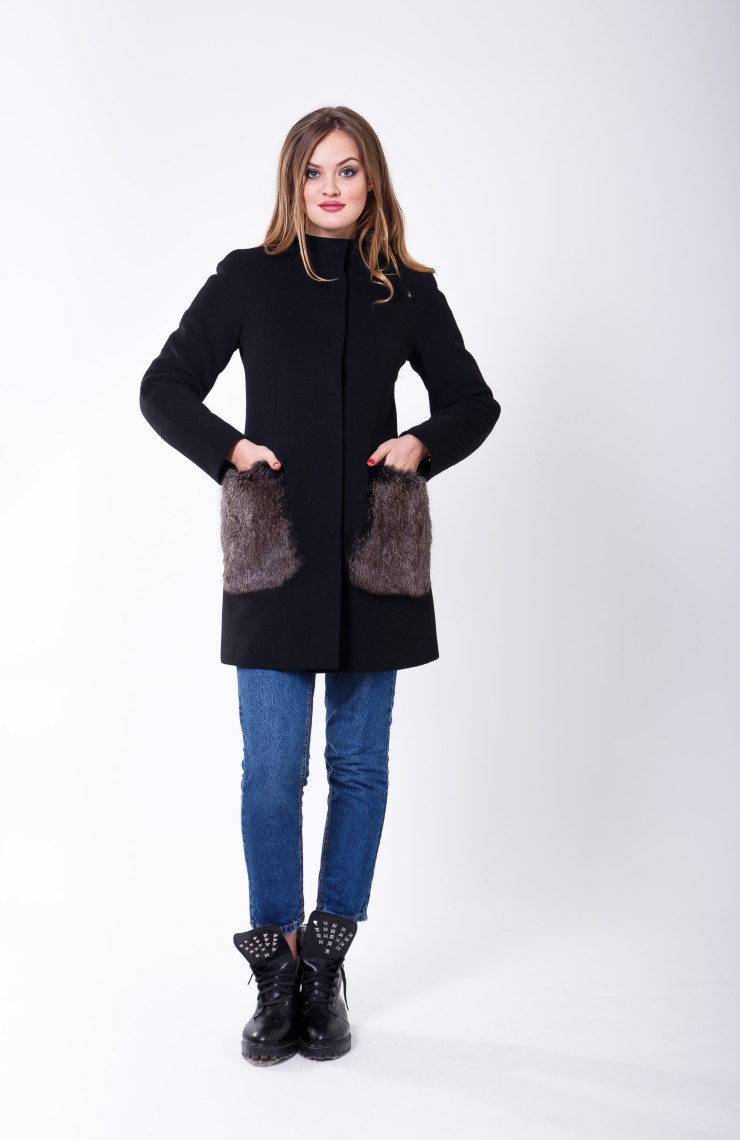 Пальто 1-066/9 Черный