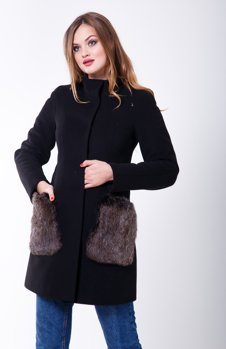 Пальто 1-066/9 Черный