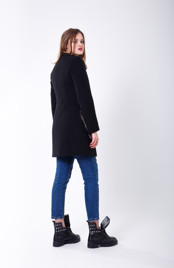 Пальто 1-066/9 Черный