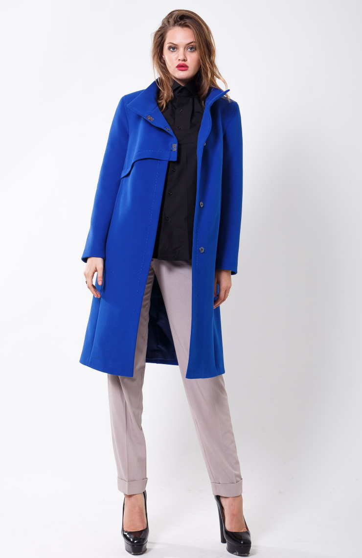 Пальто 2-601/9 Аквамарин