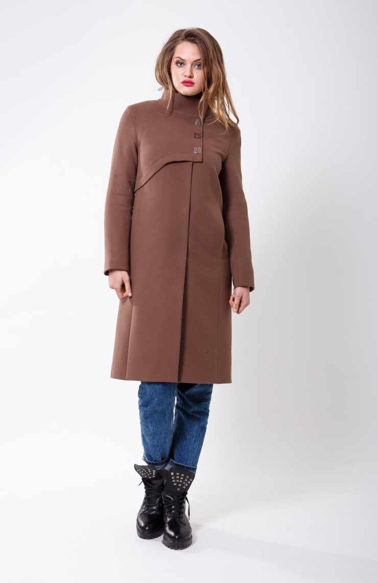 Пальто 2-601/9 Молочный шоколад