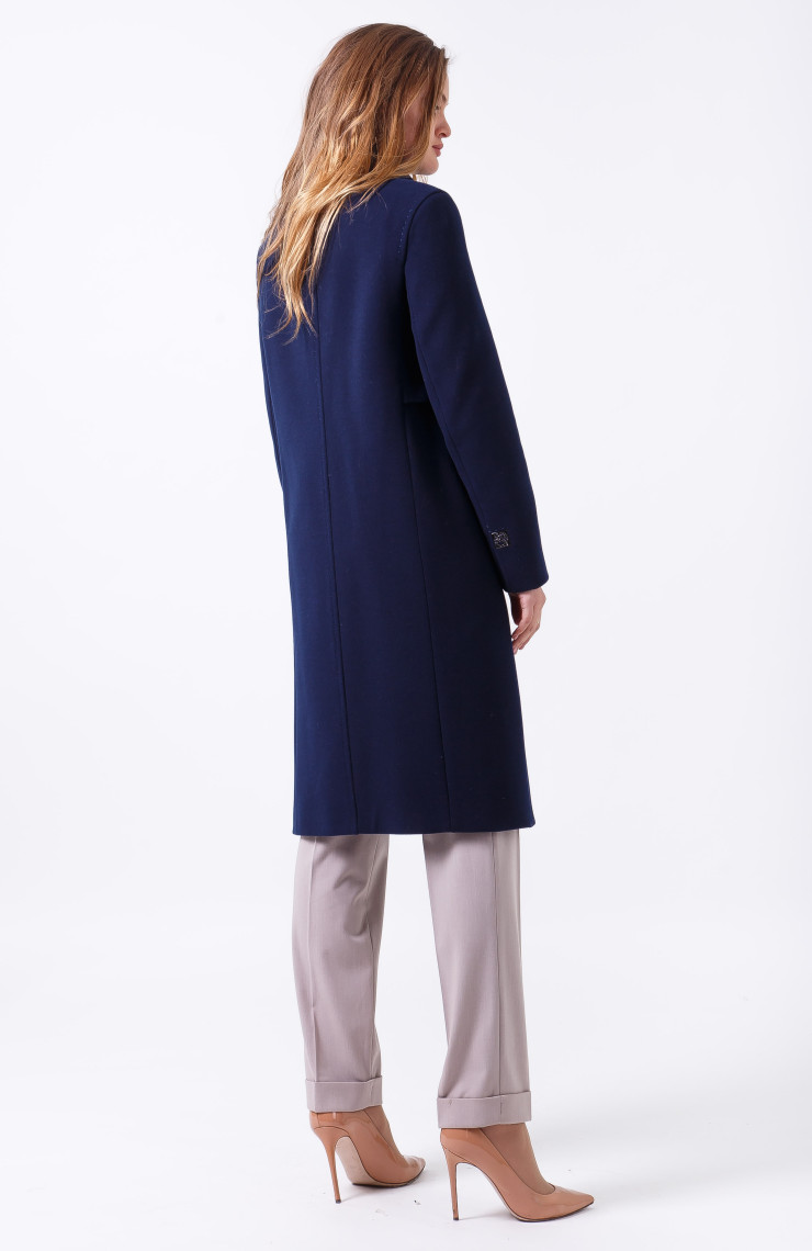 Пальто 2-601/9 Темно-синий