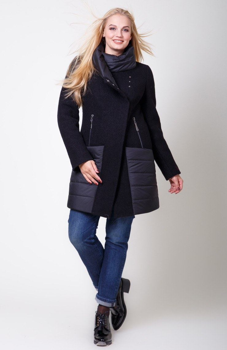 Пальто 2-545Ш Черный