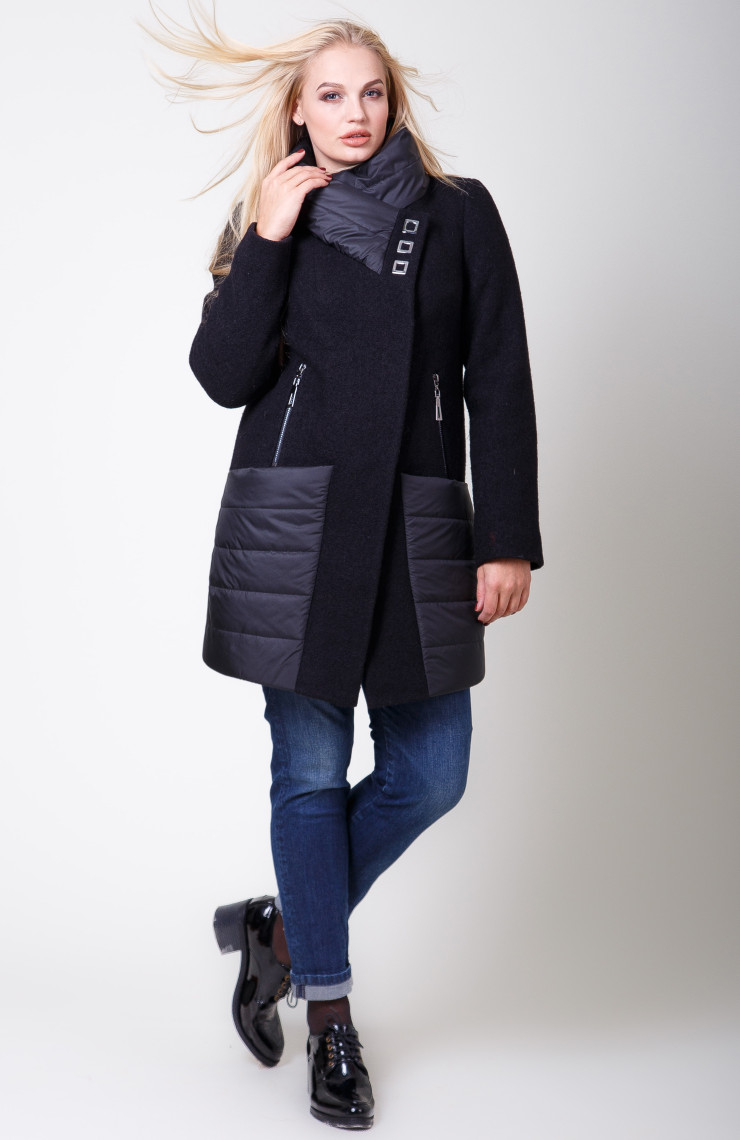 Пальто 2-545Ш Черный