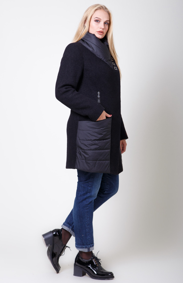 Пальто 2-545Ш Черный